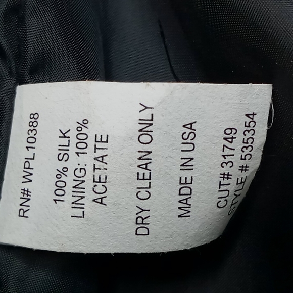 WAH MAKER Frontier Men's Black Single Breasted Tooled Silk Vest Size Large - Picture 6 of 11